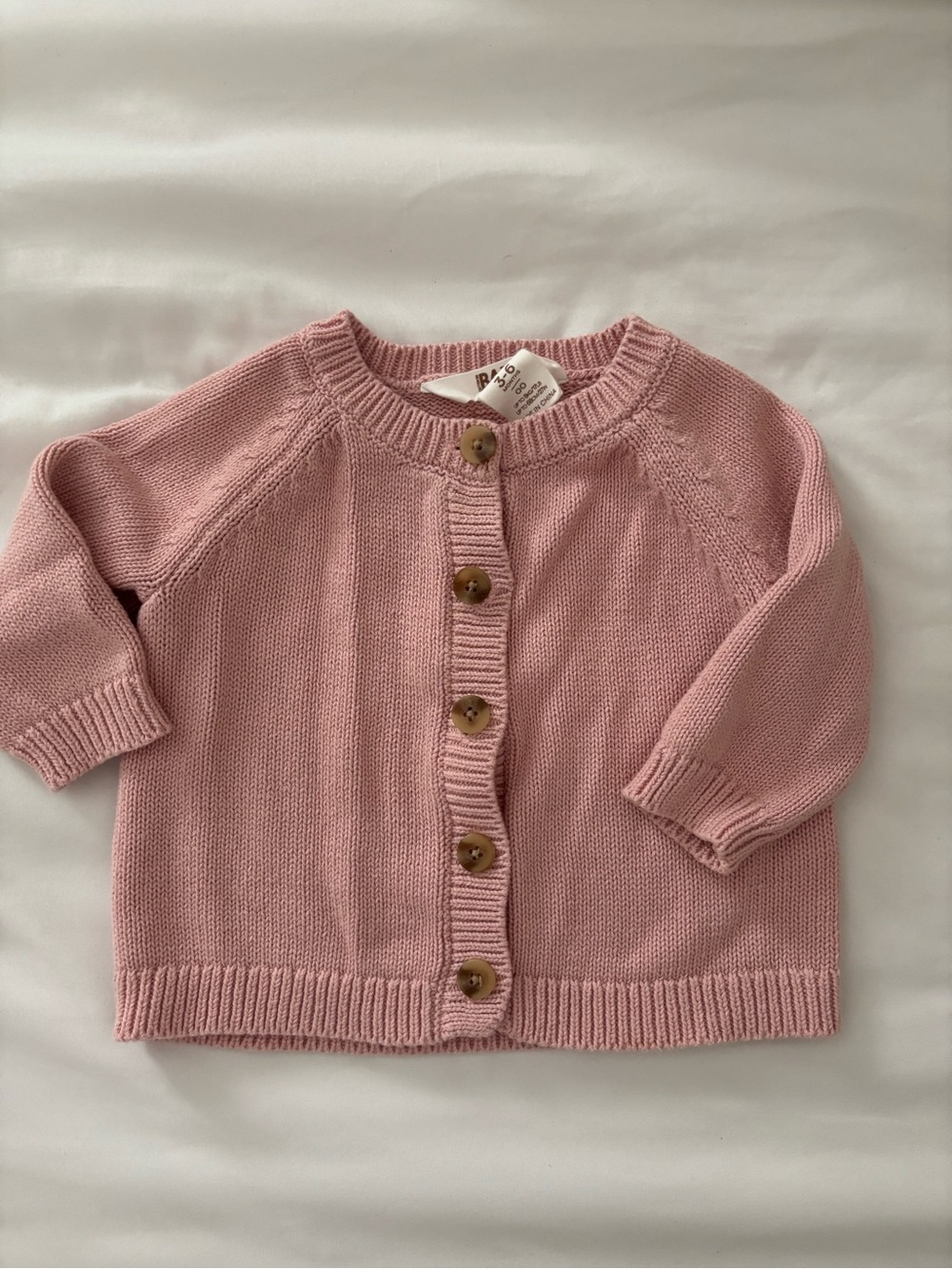 Cotton on Kids Baby Pink Knit Button Cardigan